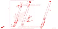 FOURCHE pour Honda ADV 350 HSVCS SANS TOP CASE de 2023