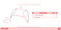 GARNITURE TOP CASE (AL) pour Honda X ADV 750 de 2023