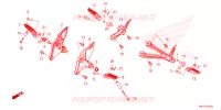REPOSE PIED pour Honda CB 650 R de 2023