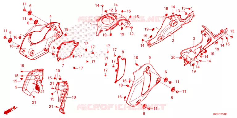 OUIES DE RADIATEUR Honda MOTO 1100 REBEL 2024  CMX1100AP