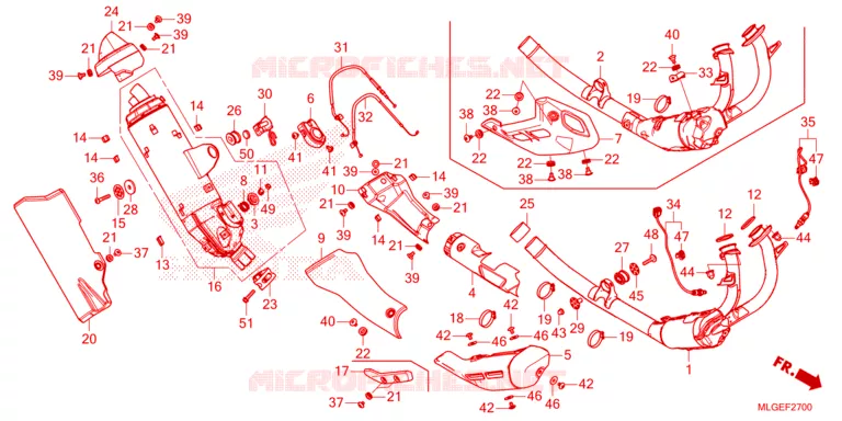 SILENCIEUX D'ECHAPPEMENT Honda MOTO 1100 AFRICA-TWIN 2023  CRF1100AP