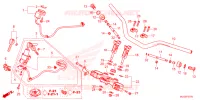 GUIDON   TE DE FOURCHE pour Honda AFRICA TWIN 1100 de 2023