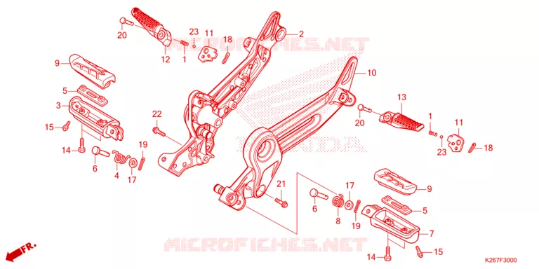 REPOSE PIED Honda MOTO 1100 AFRICA-TWIN 2023  CRF1100DP