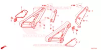 COUVERCLES LATERAUX pour Honda MSX 125 ABS de 2022