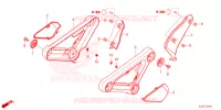 COUVERCLES LATERAUX pour Honda MSX 125 ABS de 2022