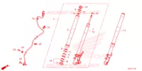 FOURCHE pour Honda MSX 125 ABS de 2022