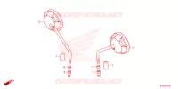 RETROVISEUR pour Honda MSX 125 ABS de 2022