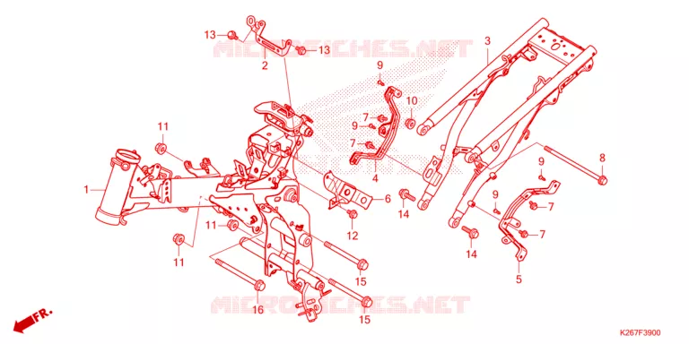 CADRE Honda MOTO 125 MSX 2024  MSX125AP