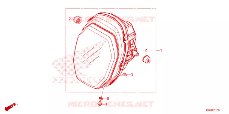 PHARE Honda MOTO 125 MSX 2023  MSX125AP