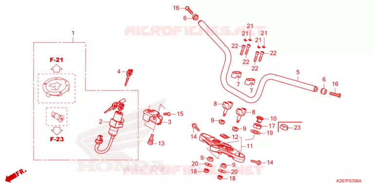 GUIDON Honda MOTO 125 MSX 2023  MSX125AP