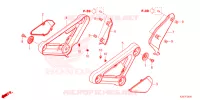 COUVERCLES LATERAUX pour Honda MSX 125 de 2023
