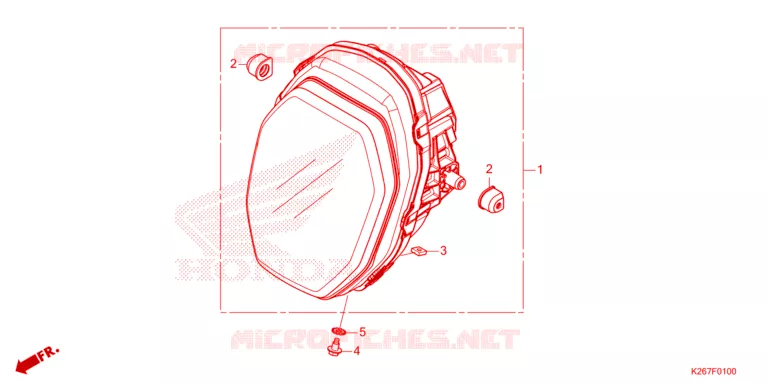 PHARE Honda MOTO 125 MSX 2023  MSX125AP