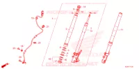 FOURCHE pour Honda MSX 125 de 2023