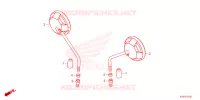 RETROVISEUR pour Honda MSX 125 de 2023