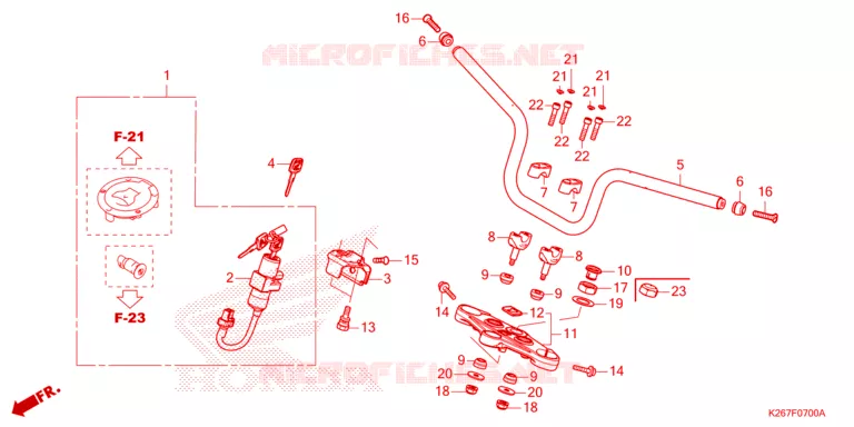 GUIDON Honda MOTO 125 MSX 2023  MSX125P_LO
