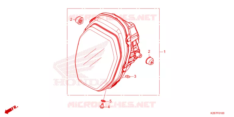 PHARE Honda MOTO 125 MSX 2023  MSX125P_LO