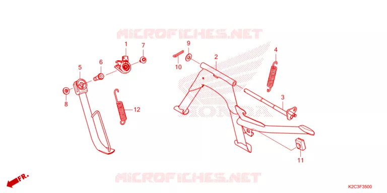 BEQUILLE Honda SCOOTER 110 DIO 2021  NSC110M