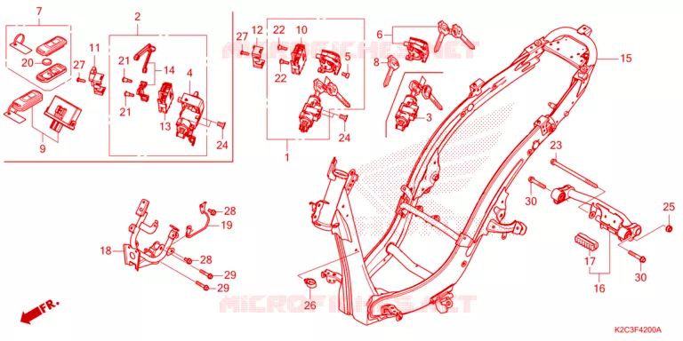 CADRE Honda SCOOTER 110 DIO 2021  NSC110M