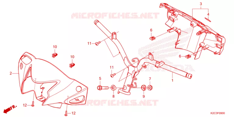 GUIDON - CARENAGE Honda SCOOTER 110 VISION 2022  NSC110N