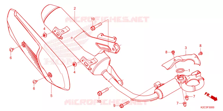 SILENCIEUX D'ECHAPPEMENT Honda SCOOTER 110 VISION 2024  NSC110P