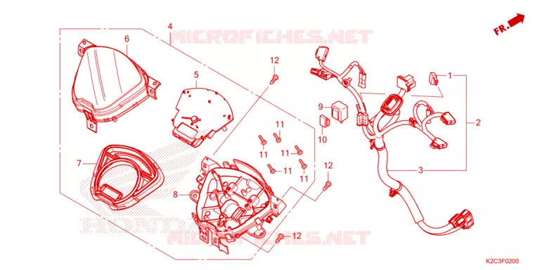 COMPTEUR Honda SCOOTER 110 VISION 2023  NSC110P