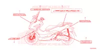 AUTOCOLLANTS pour Honda FORZA 125 SPECIAL de 2023