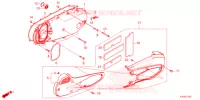 COUVERCLE GAUCHE pour Honda FORZA 125 SPECIAL de 2023