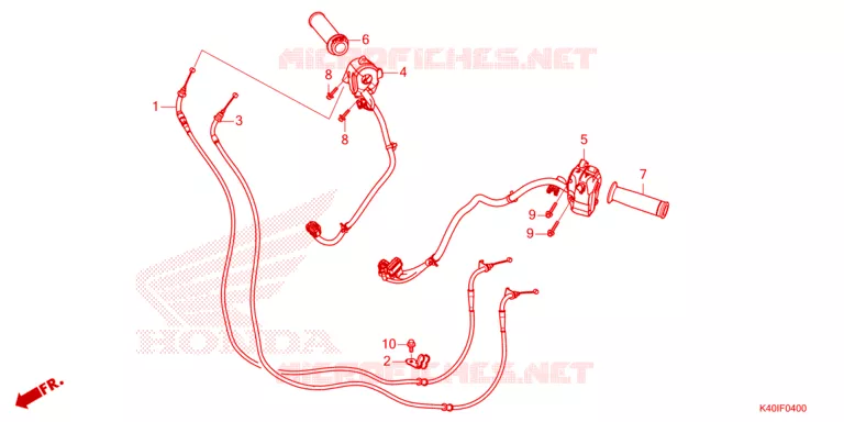 COMMODO - LEVIER - CABLE Honda SCOOTER 125 FORZA 2023  NSS125ADP