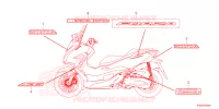 AUTOCOLLANTS pour Honda FORZA 125 SPECIAL de 2023