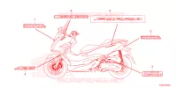 AUTOCOLLANTS pour Honda FORZA 125 de 2023