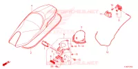 SELLE pour Honda FORZA 250 ABS TOP CASE de 2023
