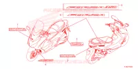 AUTOCOLLANTS pour Honda FORZA 350 VOICE CONTROL 5E de 2023
