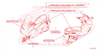 AUTOCOLLANTS pour Honda FORZA 350 VOICE CONTROL 7E de 2023