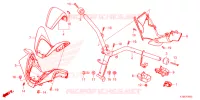 GUIDON   CARENAGE pour Honda FORZA 350 VOICE CONTROL 7E de 2023