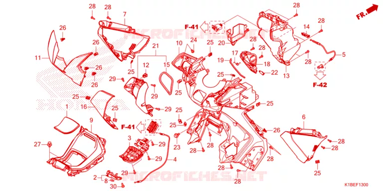 PROTEGE JAMBES Honda SCOOTER 350 FORZA 2023  NSS350AP
