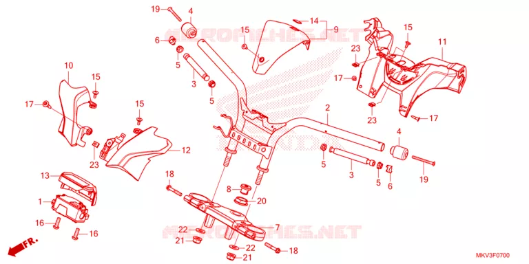 GUIDON Honda SCOOTER 750 FORZA 2023  NSS750P