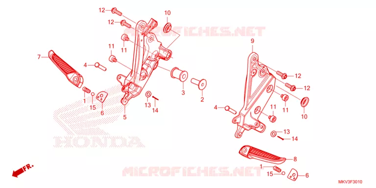 REPOSE PIED Honda SCOOTER 750 FORZA 2023  NSS750P