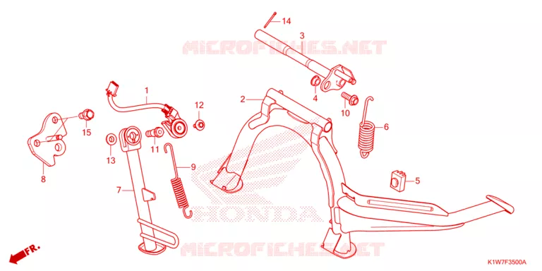 BEQUILLE Honda SCOOTER 350 SH 2023  SH350ASP