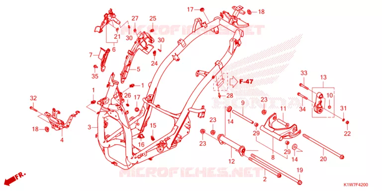 CADRE Honda SCOOTER 350 SH 2023  SH350ASP