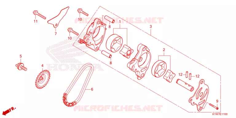 POMPE A HUILE Honda SCOOTER 350 SH 2023  SH350ASP