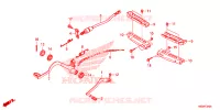 PEDALE   REPOSE PIED pour Honda TRX 250 FOURTRAX RECON Standard de 2021