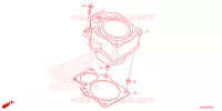 CYLINDRE pour Honda FOURTRAX 420 RANCHER 4X4 AT DCT EPS de 2023