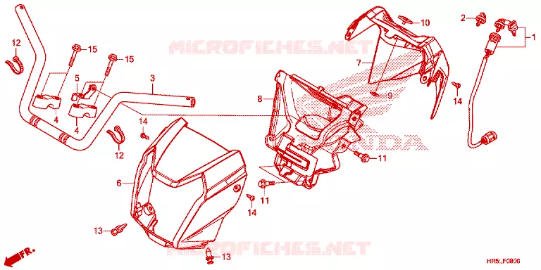 GUIDON Honda ATV 520 FOURTRAX 2022  TRX520FM6N