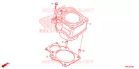 CYLINDRE pour Honda FOURTRAX 420 RANCHER 4X4 AT IRS EPS ESP de 2023