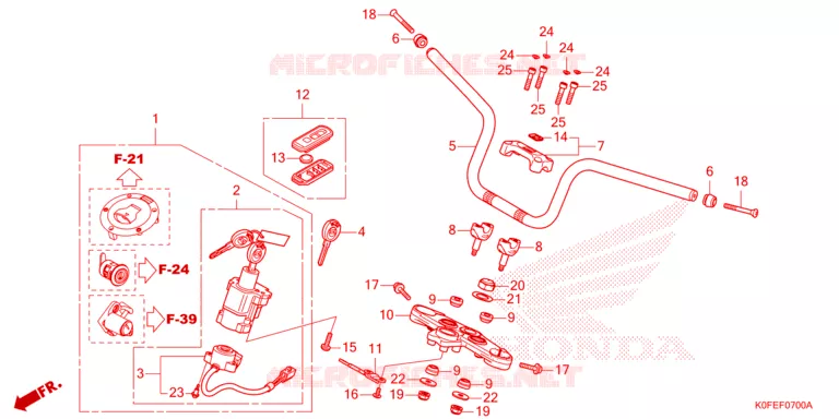 GUIDON Honda MOTO 125 MONKEY 2023  Z125MAP