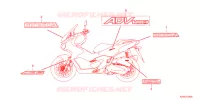 AUTOCOLLANTS pour Honda ADV 160 de 2024