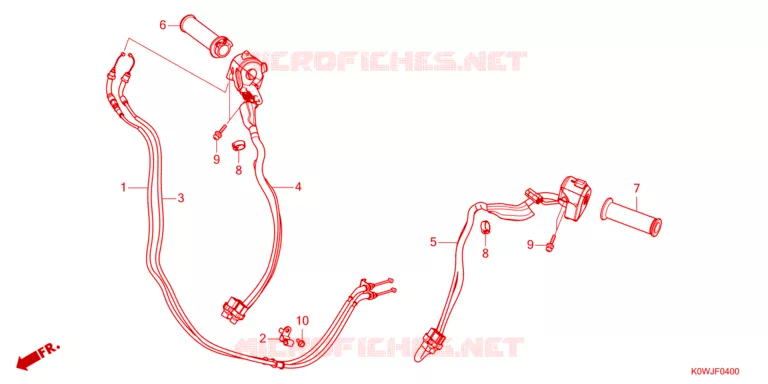 COMMODOS - POIGNEES - CABLES Honda SCOOTER 160 ADV 2024  ADV160AP_J