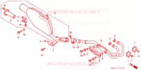 SILENCIEUX D'ECHAPPEMENT pour Honda XR 600 R de 1991