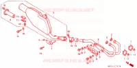 SILENCIEUX D'ECHAPPEMENT pour Honda XR 600 R de 1991