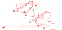 COUVERCLES LATERAUX pour Honda XR 600 R de 1992